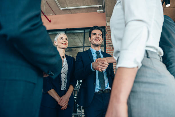 istock Business handshake for new agreement 1653462033