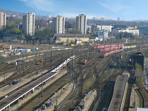 Railway station in Stuttgart in 2009.