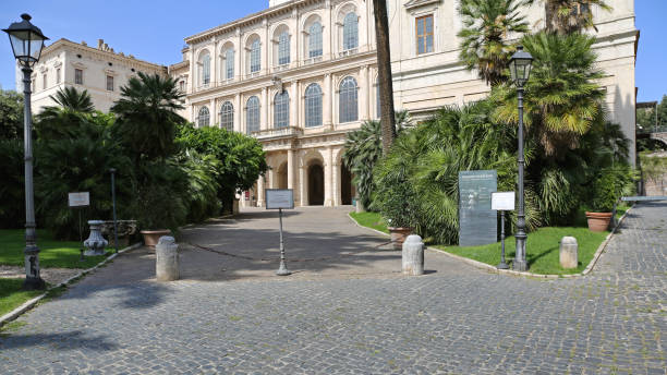 дворец-музей барберини в риме - palazzo barberini стоковые фото и изображения