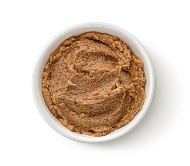 istock Liver pate isolated on white background, top view 1653567285