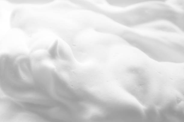 White foam texture close up background 白い泡の背景画像 shaving cream stock pictures, royalty-free photos & images