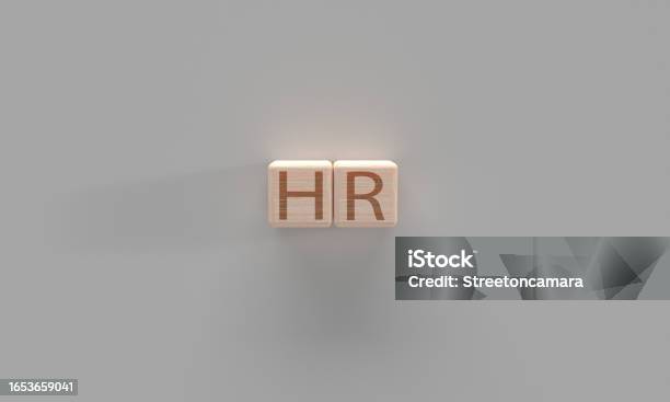 Hr Text Font Calligraphy Cube Block Wooden Square Symbol Decoration Ornament Human Resource Hr Okr Kpi Employee Message Strategy Plan Work Job Career Occupation Recruitment Company Team Development Stock Photo - Download Image Now