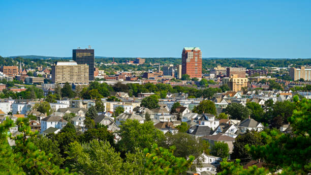 Manchester New Hampshire city skyline