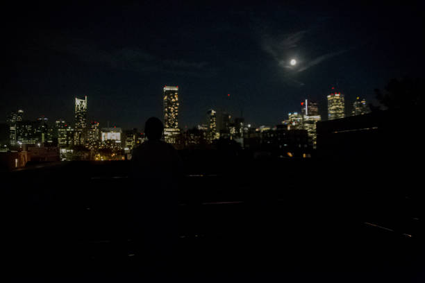 istock Night view of Toronto from a rooftop patio in downtown. 1654051584