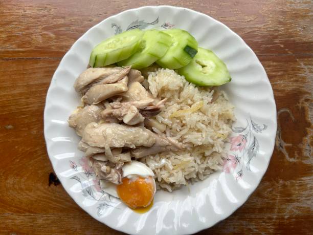 istock steamed rice with steamed chicken 1654083439