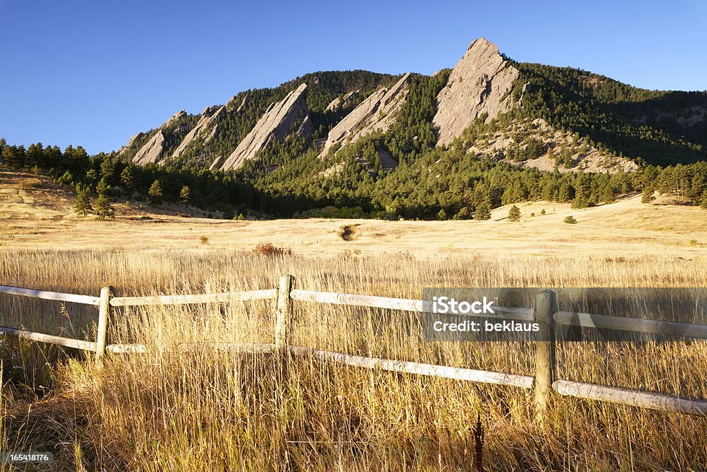 Montagnes Flatirons de Boulder, dans le Colorado - Photo de Boulder libre de droits