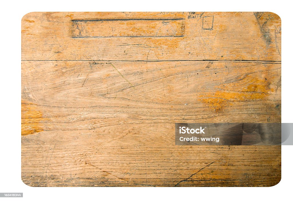 Винтаж деревянные Студент стол топ - Стоковые фото Образование роялти-фри
