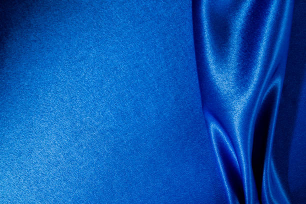 cetim azul - satin blue dark textile imagens e fotografias de stock