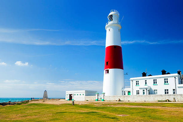 portland bill il faro - isle of portland foto e immagini stock