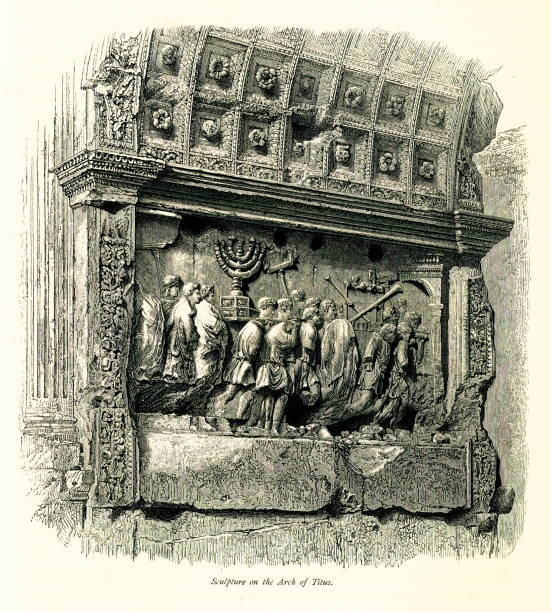 istock Sculpture on the Arch of Titus, Rome, Italy 165418995