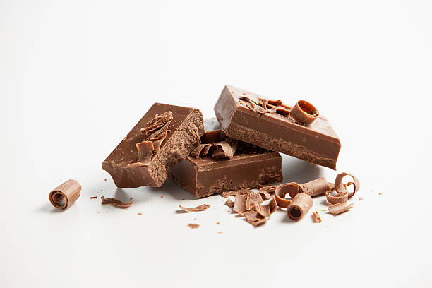 초콜릿 - chocolate part of portion chocolate shaving 뉴스 사진 이미지