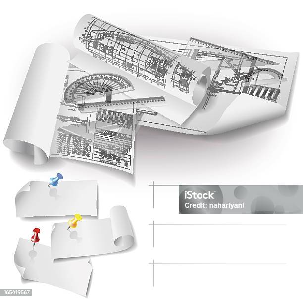 Vorlage Mit Architektonische Designelemente Stock Vektor Art und mehr Bilder von Architektur - Architektur, Baugewerbe, Bauunternehmer