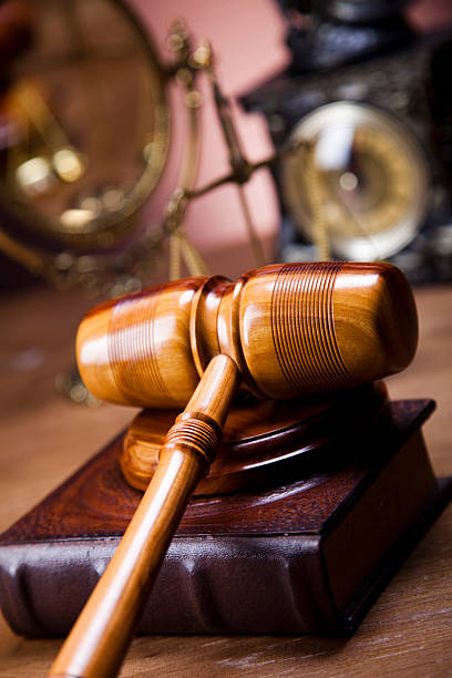 istock Law and justice concept, wooden gavel 165420887