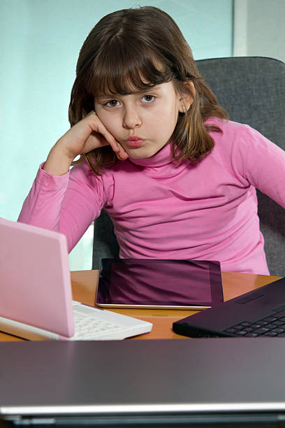 istock little girl with laptop 165422175