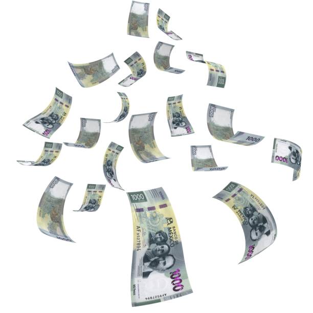 istock Mexican money peso falling finance crisis 1654295966