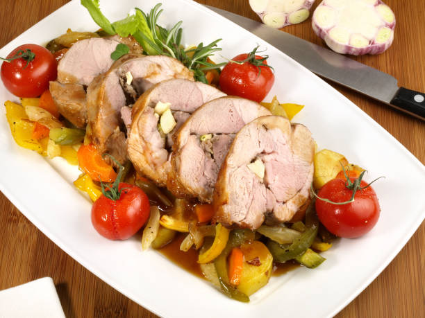 istock Braised Lamb Meat with Ratatouille and mashed Potatoes - Traditional Easter Dish 1654330489