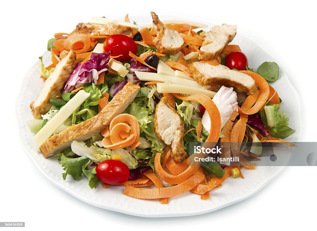 Salada de frango - Foto de stock de Alface royalty-free