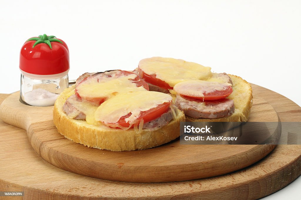 Panino ripieno - Foto stock royalty-free di Bianco