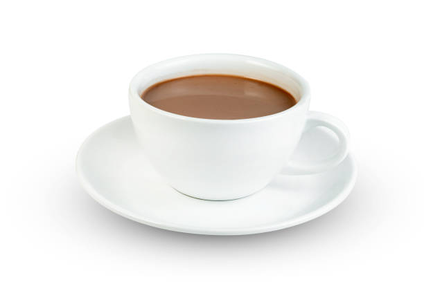 istock hot chocolate with coffee cup  isolated on white background ,include clipping path 1654379647