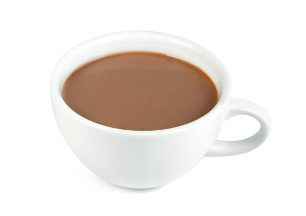 istock hot chocolate with coffee cup  isolated on white background ,include clipping path 1654385660