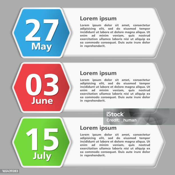 Date Layout Graphics Design Template With Dates Stock Illustration - Download Image Now ...