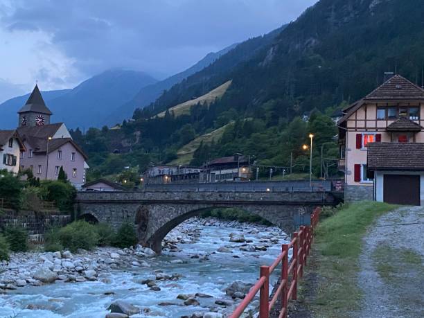 istock Mountain river Reuss near the Gotthard 1654404716