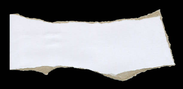 istock Cut or torn paper background textured isolated 1654408591