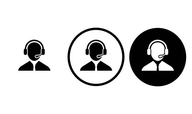 stockillustraties, clipart, cartoons en iconen met icon support - klantenservice