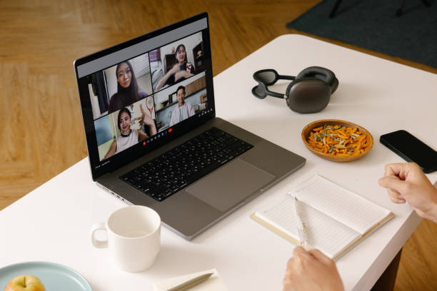 istock An young  asian chinese man is working from home and having a video call. 1654519220