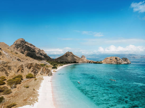 istock Aerial View Pink Beach Komodo Island, Indonesia 1654522865