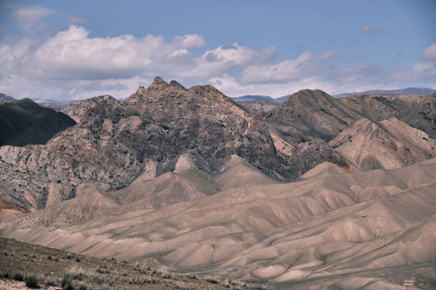 istock High angle view of folded mountain peaks 1654593411