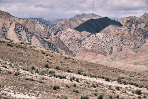 istock High angle view of folded mountain peaks 1654603564