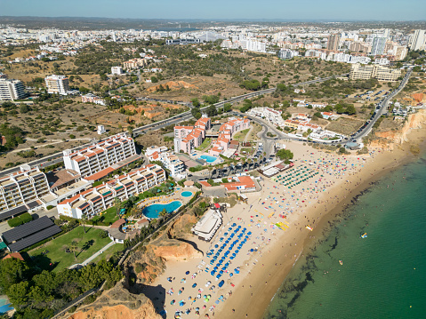 Alemão Beach in Alvor, Algarve, District of Faro, Portugal