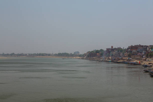 istock Scenery along the sacred Ganges River in Varanasi, India 1654692230
