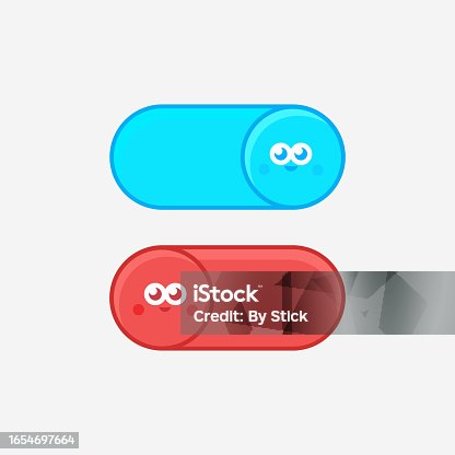 istock Vector illustration of cute switches 1654697664