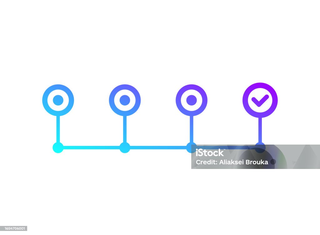 On Progress Mark Vector Progress Bar Or Steps And Positive Outcome Vector Stock Illustration ...