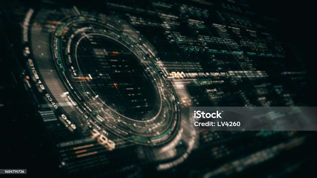 Matrix Computer Ui Data Matrix Nexus Advanced Simulation Ui Background Stock Photo ...