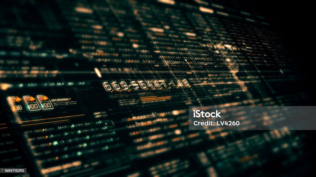 Data Matrix Reverse Data Matrix Nexus Advanced Simulation Ui Background Stock Photo ...