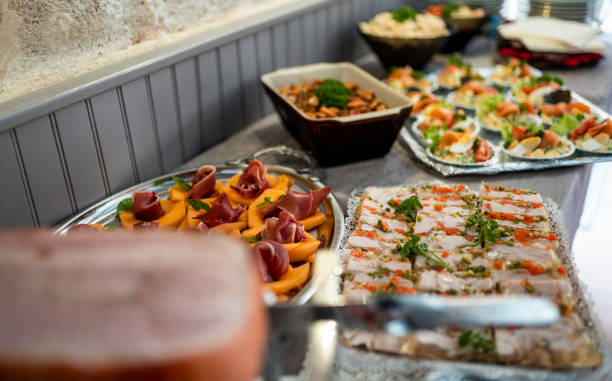 istock Plates at lunch in restaurant 1654715859
