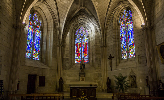 Inside the church of Amboise in France