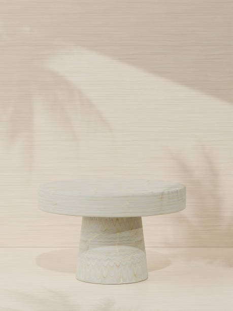 istock Podium scene minimalistic with shadows on the wall 1654733719