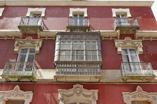 'González Buyo' building, in the eclectic style of the 20th century (1901) Ferrol, Galicia, Spain 08092023