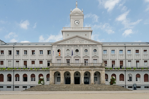 The city hall building in Oviedo, Asturias, Spain