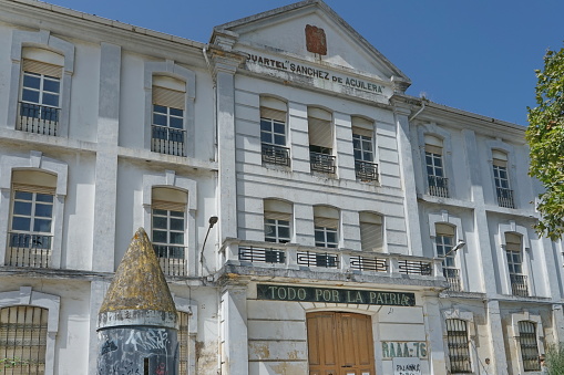 Building of the old Sánchez Aguilera barracks, in the city of Ferrol Ferrol, Galicia, Spain 08092023