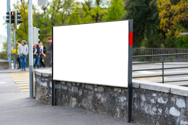 istock Wide format billboard on a street in Lugano. 1654757650