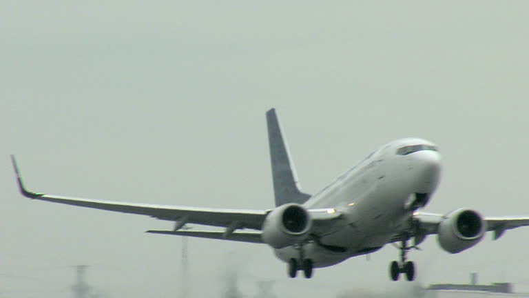 Boeing 737 Airplane Taking Off