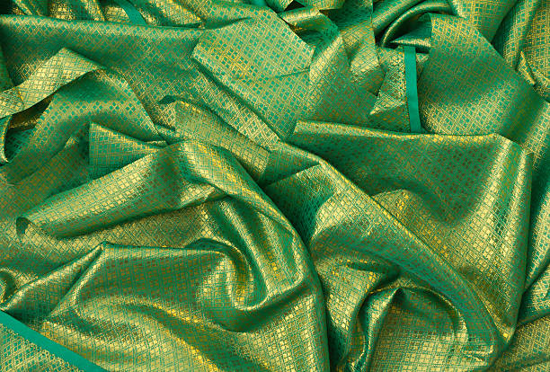 istock Background of crumpled green 165477347