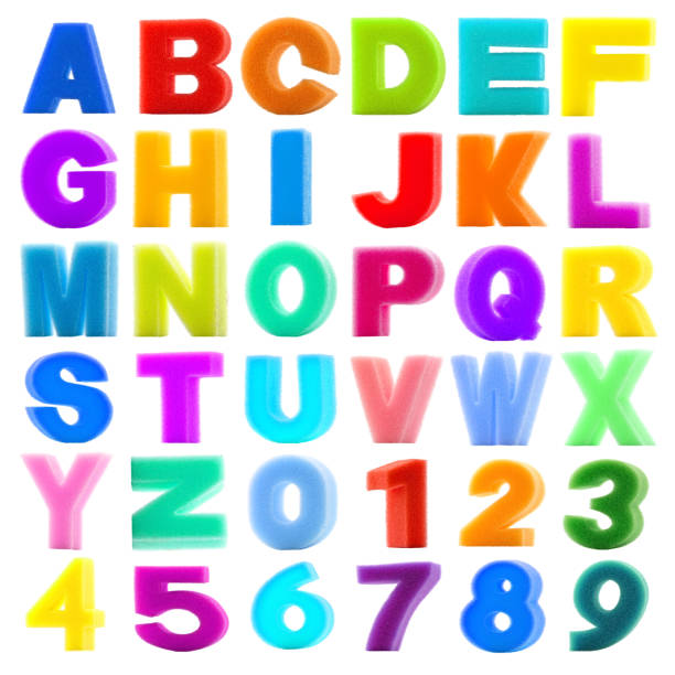 istock collection sponge alphabet and number on white background 165477425