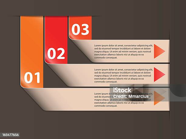 Grafica Di Informazioni Di Banner Di Opzioni - Immagini vettoriali stock e altre immagini di Affari - Affari, Arancione, Arte