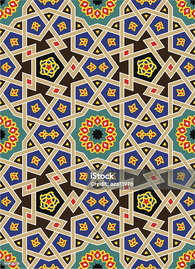 Sevan motif sans couture de deux - clipart vectoriel de Culture iranienne libre de droits